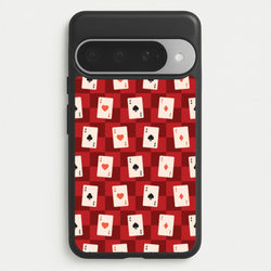 Card Deck Checkered Pattern Phone Case for Google Pixel 10 Pro XL