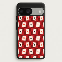 Card Deck Checkered Pattern   - Clean Girl Aesthetic Phone Case for Google Pixel 9 / 9 Pro