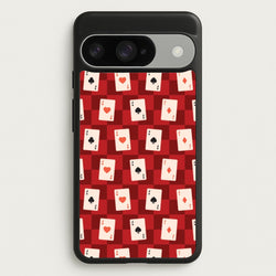 Card Deck Checkered Pattern Phone Case for Google Pixel 10 / 10 Pro