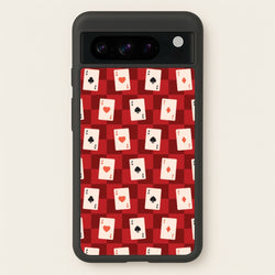 Card Deck Checkered Pattern   - Clean Girl Aesthetic Phone Case for Google Pixel 8 Pro