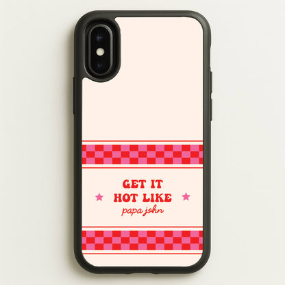 Get It Hot Like Papa John - Chappell  - Chappell Roan Phone Case for iPhone X / XS