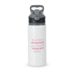 Super Graphic Ultra Modern Girl - Chappell Active Water Bottle - Black