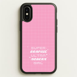Super Graphic Ultra Modern Girl - Chappell  - Chappell Roan Phone Case for iPhone X / XS