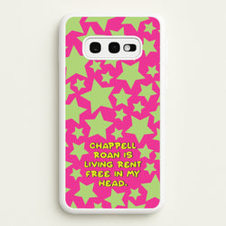 Chappell Rent Free In My Head  - Chappell Roan Phone Case for Galaxy S10e