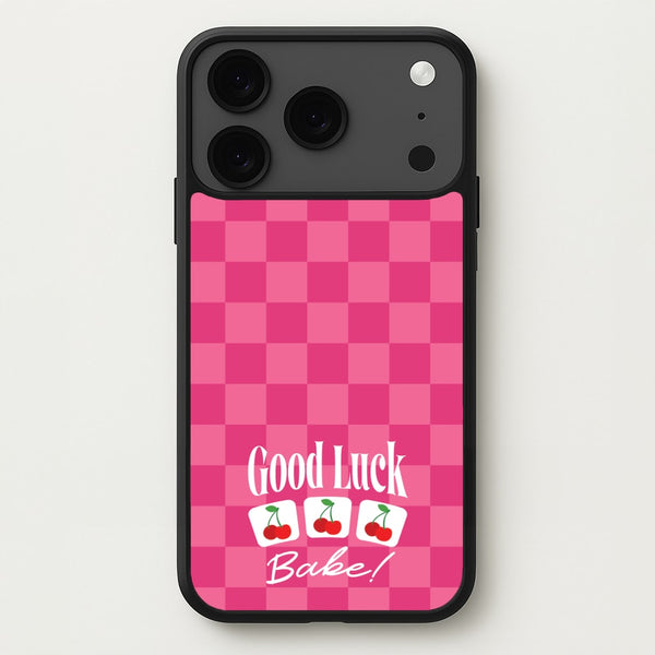 Good Luck Babe Cherries Phone Case for iPhone 17 Pro Max