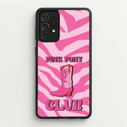 Zebra Print Pink Pony Club  - Chappell Roan Phone Case for Galaxy A52 / A52s