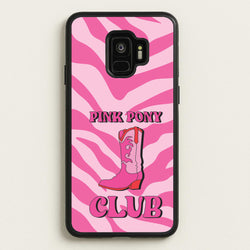Zebra Print Pink Pony Club  - Chappell Roan Phone Case for Galaxy S9