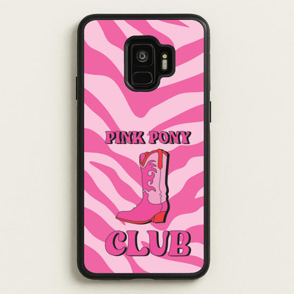 Zebra Print Pink Pony Club  - Chappell Roan Phone Case for Galaxy S9