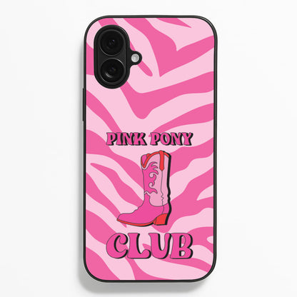 Zebra Print Pink Pony Club Phone Case