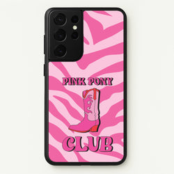 Zebra Print Pink Pony Club  - Chappell Roan Phone Case for Galaxy S21 Ultra