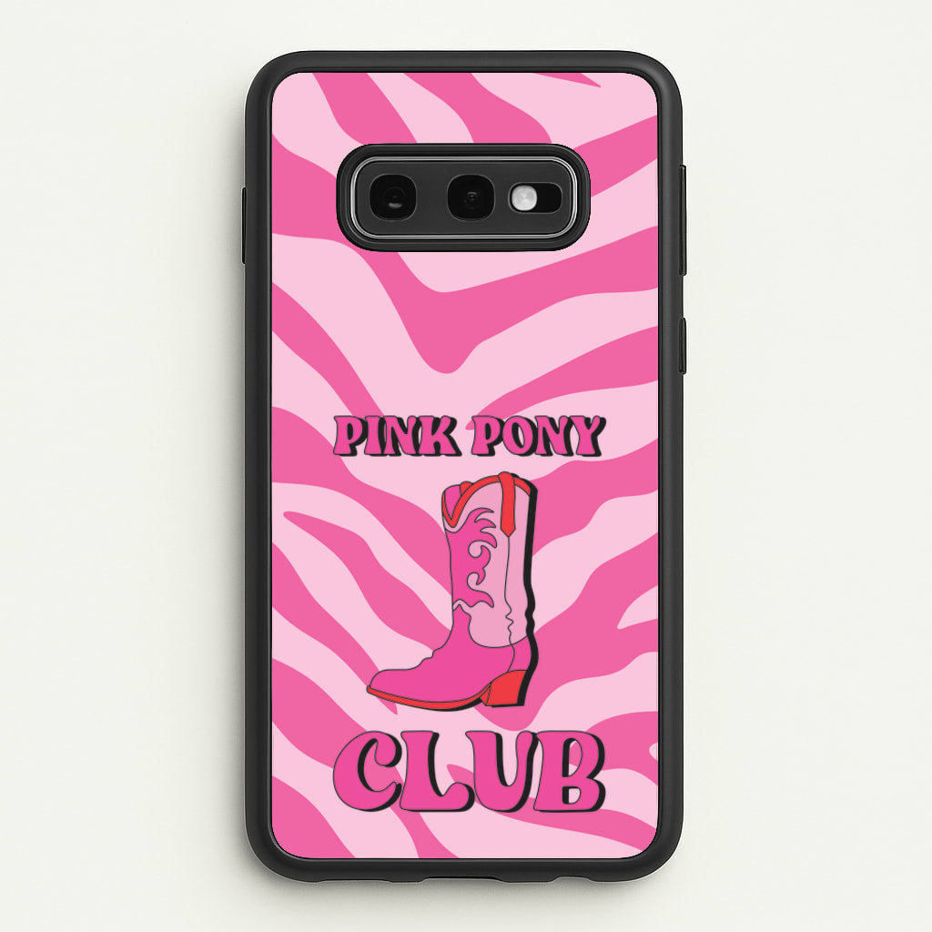 Zebra Print Pink Pony Club  - Chappell Roan Phone Case for Galaxy S10e