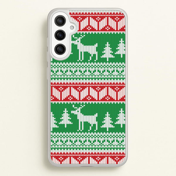 Christmas Jumper Pattern Christmas  - Christmas Phone Case for Galaxy A36