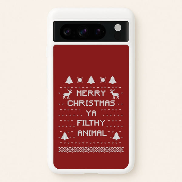 Merry Christmas Ya Filthy Animal  - Christmas Phone Case for Google Pixel 8 Pro