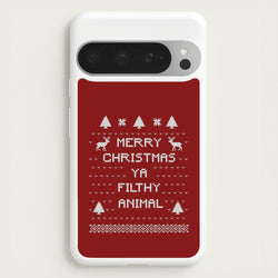 Merry Christmas Ya Filthy Animal  - Christmas Phone Case for Google Pixel 9 Pro XL
