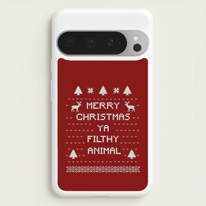 Merry Christmas Ya Filthy Animal  - Christmas Phone Case for Google Pixel 9 Pro XL