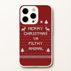 Merry Christmas Ya Filthy Animal  - Christmas Phone Case for iPhone 15 Pro