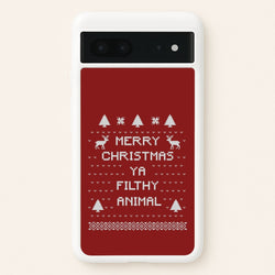 Merry Christmas Ya Filthy Animal  - Christmas Phone Case for Google Pixel 7