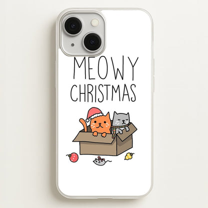 Meowy Christmas  - Christmas Phone Case for iPhone 13 Mini