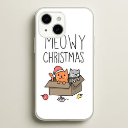 Meowy Christmas  - Christmas Phone Case for iPhone 14 Plus