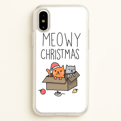 Meowy Christmas  - Christmas Phone Case for iPhone X / XS