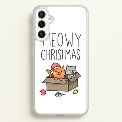 Meowy Christmas  - Christmas Phone Case for Galaxy A36