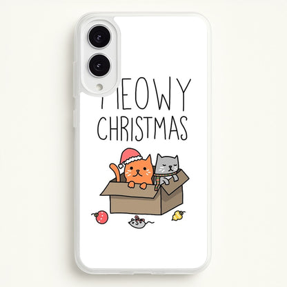 Meowy Christmas  - Christmas Phone Case for Galaxy S25 Edge