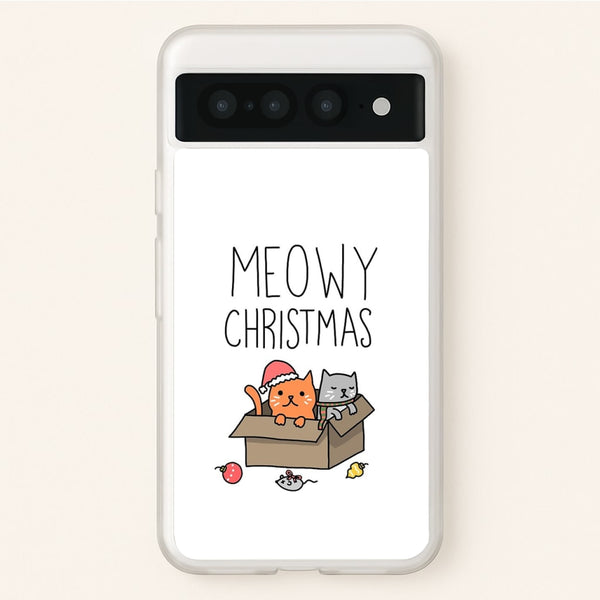 Meowy Christmas  - Christmas Phone Case for Google Pixel 7 Pro