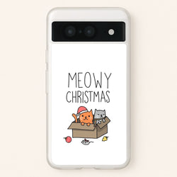 Meowy Christmas  - Christmas Phone Case for Google Pixel 8