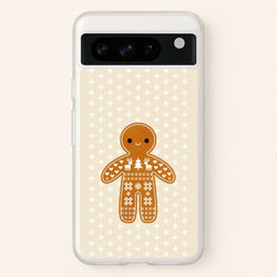 Christmas Jumper Pattern Gingerbread Man  - Christmas Phone Case for Google Pixel 8 Pro