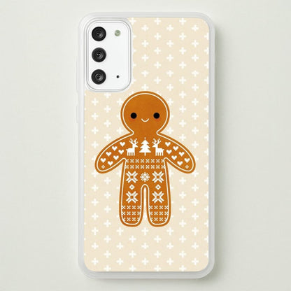 Christmas Jumper Pattern Gingerbread Man  - Christmas Phone Case for Galaxy Note 20
