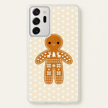 Christmas Jumper Pattern Gingerbread Man  - Christmas Phone Case for Galaxy Note 20 Ultra