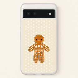 Christmas Jumper Pattern Gingerbread Man  - Christmas Phone Case for Google Pixel 7a