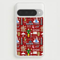 Red Elf Pattern Phone Case for Google Pixel 10 Pro XL