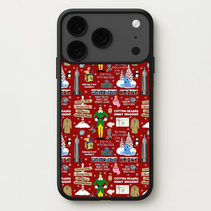 Red Elf Pattern Phone Case for iPhone 17 Pro Max