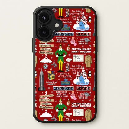 Red Elf Pattern Phone Case for iPhone 17