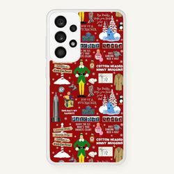 Red Elf Pattern  - Elf Phone Case for Galaxy A33