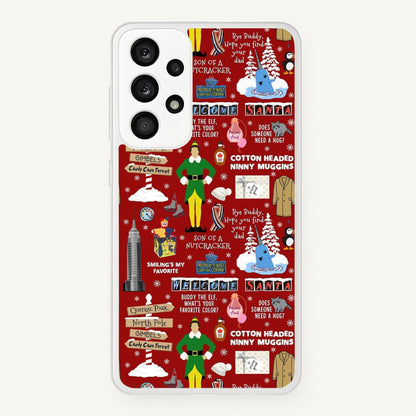 Red Elf Pattern  - Elf Phone Case for Galaxy A33