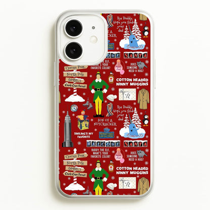 Red Elf Pattern  - Elf Phone Case for iPhone 11