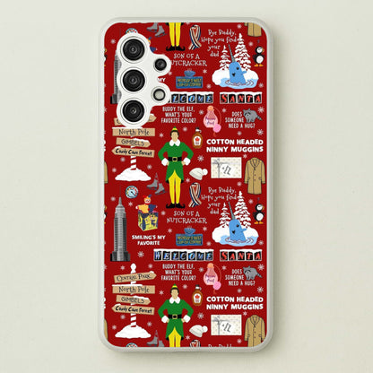 Red Elf Pattern  - Elf Phone Case for Galaxy A13