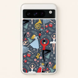 Nutcracker Ballet Pattern - Christmas  -  Phone Case for Google Pixel 8 Pro