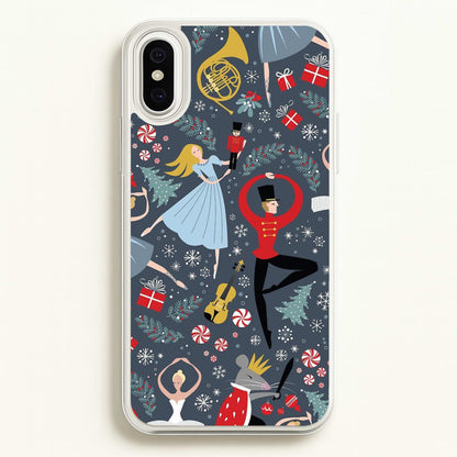 Nutcracker Ballet Pattern - Christmas  -  Phone Case for iPhone XS Max