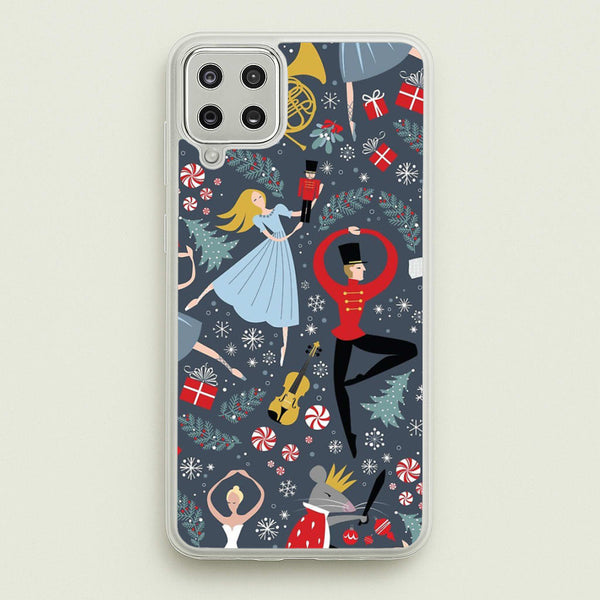 Nutcracker Ballet Pattern - Christmas  -  Phone Case for Galaxy A12