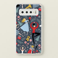 Nutcracker Ballet Pattern - Christmas  -  Phone Case for Galaxy S10