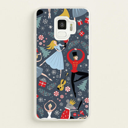Nutcracker Ballet Pattern - Christmas  -  Phone Case for Galaxy S9