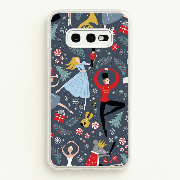 Nutcracker Ballet Pattern - Christmas  -  Phone Case for Galaxy S10e