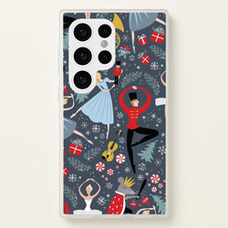 Nutcracker Ballet Pattern - Christmas  -  Phone Case for Galaxy S24 Ultra