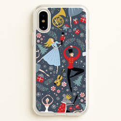 Nutcracker Ballet Pattern - Christmas  -  Phone Case for iPhone X / XS