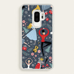 Nutcracker Ballet Pattern - Christmas  -  Phone Case for Galaxy S9 Plus