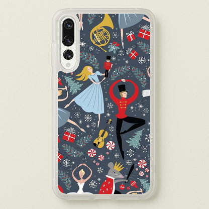 Nutcracker Ballet Pattern - Christmas  -  Phone Case for Huawei P20 Pro
