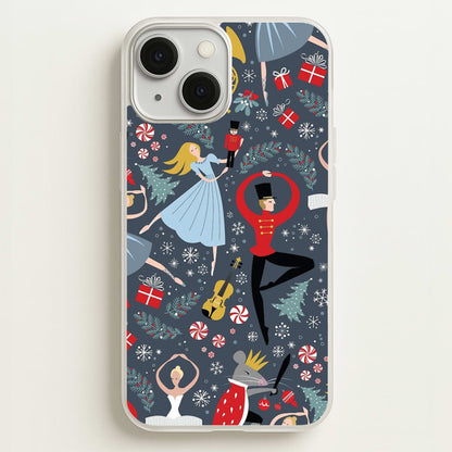 Nutcracker Ballet Pattern - Christmas  -  Phone Case for iPhone 13 Mini